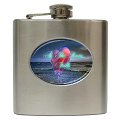 As The Rain Falls Hip Flask by AuthorPScott