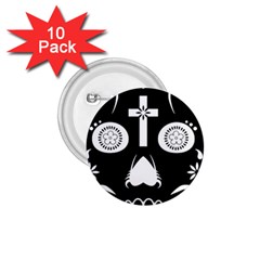 Sugar Skull 1 75  Button (10 Pack) by asyrum