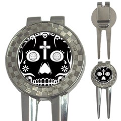 Sugar Skull Golf Pitchfork & Ball Marker by asyrum