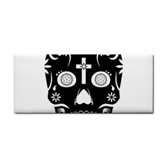 Sugar Skull Hand Towel by asyrum