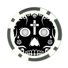 Sugar Skull Poker Chip 10 Pack by asyrum