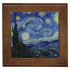 Starry night Framed Ceramic Tile