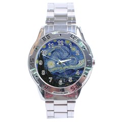 Starry night Stainless Steel Watch (Men s)