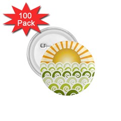 Along The Green Waves 1 75  Button (100 Pack) by tees2go