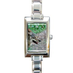 Red Wolf Rectangular Italian Charm Watch