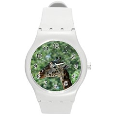 Cute Giraffe Plastic Sport Watch (medium) by AnimalLover