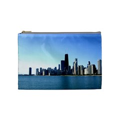 Chicago Skyline Cosmetic Bag (medium) by canvasngiftshop