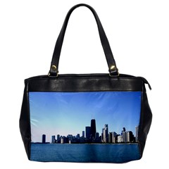 Chicago Skyline Oversize Office Handbag (one Side) by canvasngiftshop