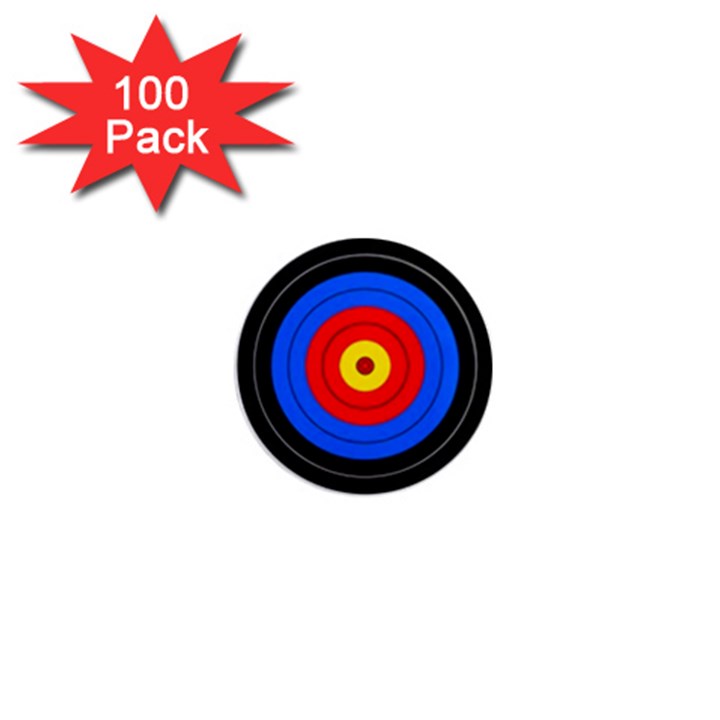 Target 1  Mini Button Magnet (100 pack)