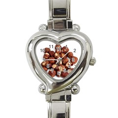 Hazelnuts Heart Italian Charm Watch  by hlehnerer