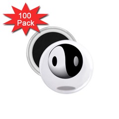 Yin Yang 1 75  Button Magnet (100 Pack)