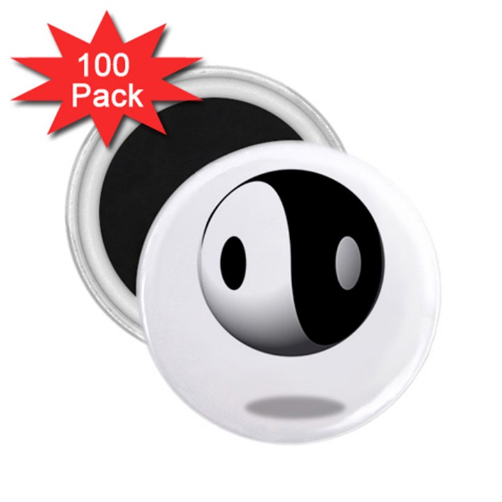 Yin Yang 2.25  Button Magnet (100 pack)