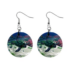 Sea Turtle 1  Button Earrings