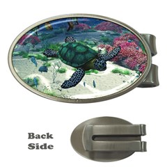 Sea Turtle Money Clip (oval) by gatterwe