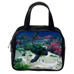 Sea Turtle Classic Handbag (one Side) by gatterwe