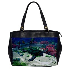 Sea Turtle Oversize Office Handbag (one Side) by gatterwe