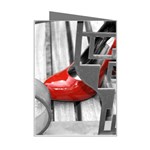 TT RED HEELS Mini Greeting Card Right