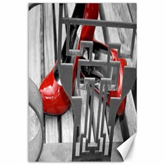 Tt Red Heels Canvas 12  X 18  (unframed) by dray6389