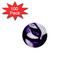 Purple M 1  Mini Button (100 Pack)