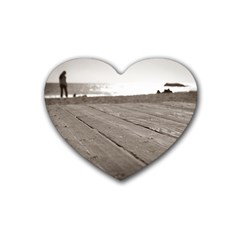 Laguna Beach Walk Drink Coasters (heart) by hlehnerer