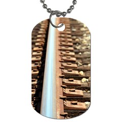 Train Track Dog Tag (two Sided) 