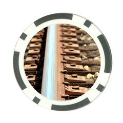 Train Track Poker Chip by hlehnerer