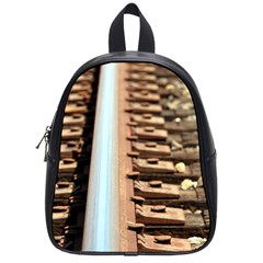 Train Track School Bag (small) by hlehnerer