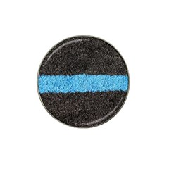 Black Blue Lawn Golf Ball Marker (for Hat Clip) by hlehnerer