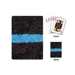 Black Blue Lawn Playing Cards (mini) by hlehnerer