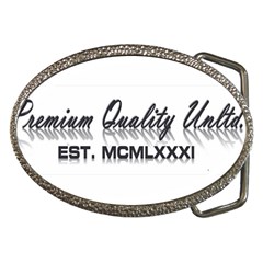 Banner Belt Buckle (oval)