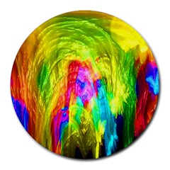 Painted Forrest 8  Mouse Pad (round) by masquerades