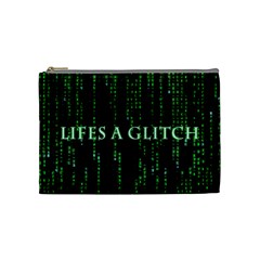 Lifes A Glitch Cosmetic Bag (medium) by matthuisman