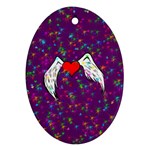 Your Heart Has Wings so Fly - Updated Oval Ornament