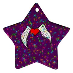 Your Heart Has Wings So Fly - Updated Star Ornament