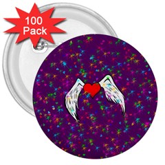 Your Heart Has Wings So Fly - Updated 3  Button (100 Pack) by KurisutsuresRandoms