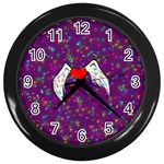 Your Heart Has Wings so Fly - Updated Wall Clock (Black)