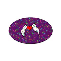 Your Heart Has Wings So Fly - Updated Sticker (oval)