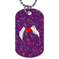 Your Heart Has Wings So Fly - Updated Dog Tag (two Sided)  by KurisutsuresRandoms