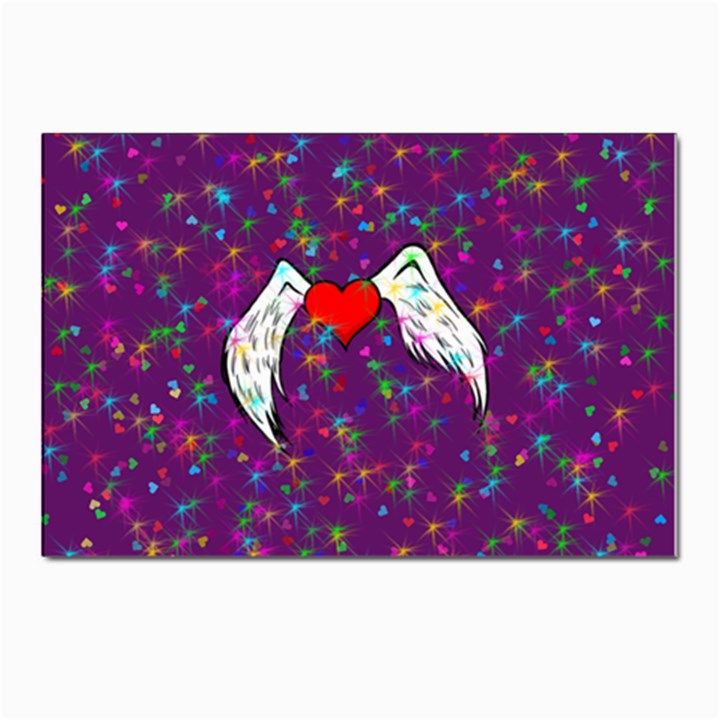 Your Heart Has Wings so Fly - Updated Postcard 4 x 6  (10 Pack)