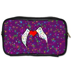 Your Heart Has Wings So Fly - Updated Travel Toiletry Bag (two Sides)