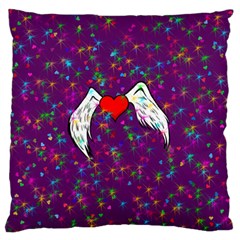 Your Heart Has Wings So Fly - Updated Large Cushion Case (two Sides)