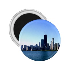 Chicago Skyline 2 25  Button Magnet by canvasngiftshop