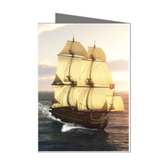 French Warship Mini Greeting Card (8 Pack) by gatterwe