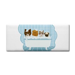 Dogs In Bath Hand Towel