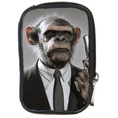 Monkey Business Compact Camera Leather Case by cutepetshop