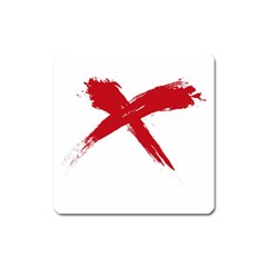 Red X Magnet (square)