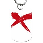 red x Dog Tag (Two Sided)  Back