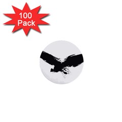 Grunge Bird 1  Mini Button (100 Pack) by magann
