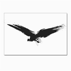 Grunge Bird Postcard 4 x 6  (10 Pack) by magann