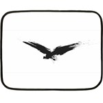 Grunge Bird Mini Fleece Blanket (Two-sided) 35 x27  Blanket Back